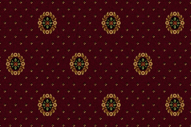 A swatch of Sheriden Bordeaux Cameo from Ulster Carpets