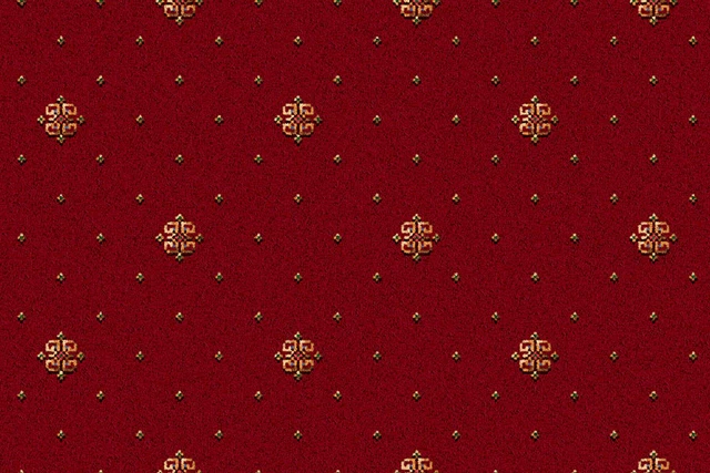 A swatch of Ulster Carpets Athenia Red Motif