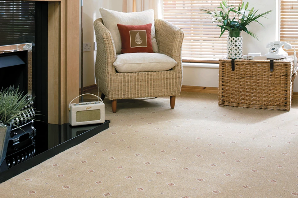 An example of Tazmin Camel Motif from Ulster Carpets in a home setting