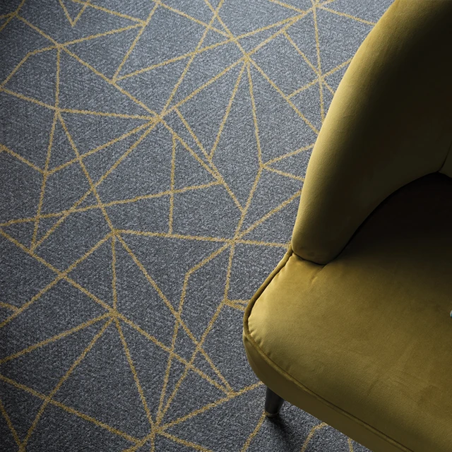An example of Vescent Linea Citrine from Ulster Carpets in a home setting.