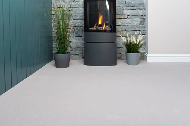 An example of Ulster Velvet Cloister from Ulster Carpets in a home setting.