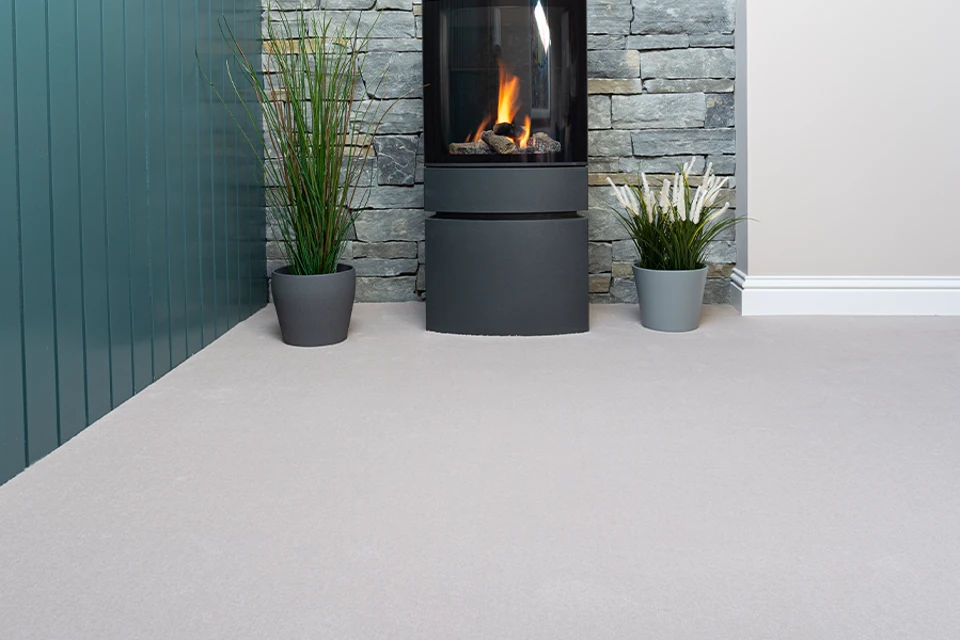 An example of Ulster Velvet Cloister from Ulster Carpets in a home setting.