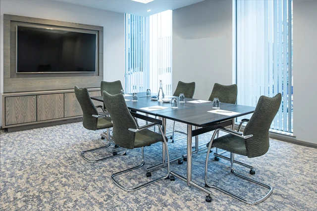 An example of Vescent Calx Alumina from Ulster Carpets in a hospitality setting