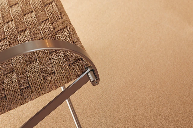 An example of York Wilton Corn from Ulster Carpets in a home setting
