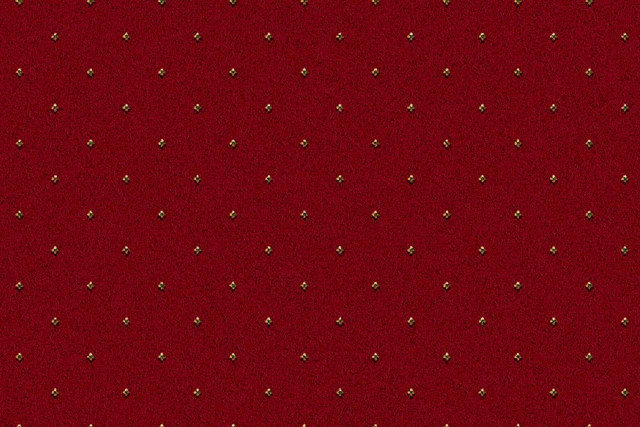 A swatch of Athenia Red Pindot from Ulster Carpets