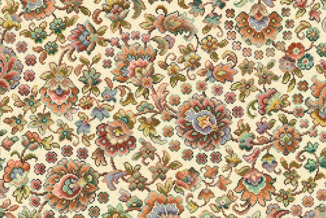 A swatch of Glenavy White Shirzar from Ulster Carpets