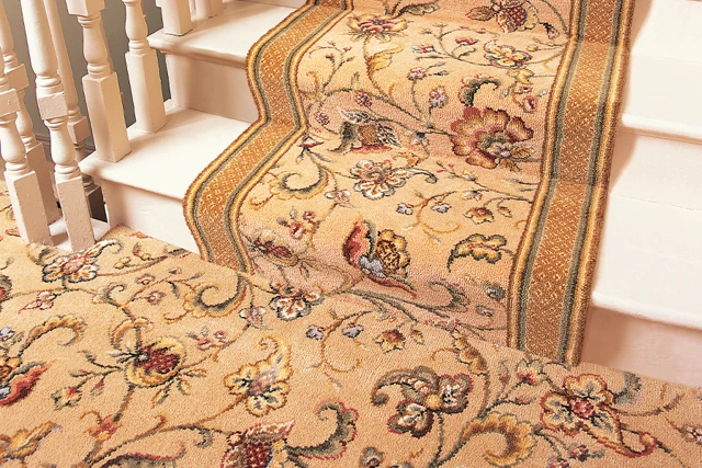 An example of a Glenavy Hampton Court Runner from Ulster Carpets in a home setting