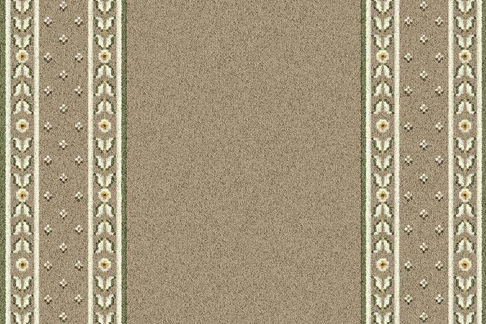 A swatch of a Sheriden Downton Runner from Ulster Carpets
