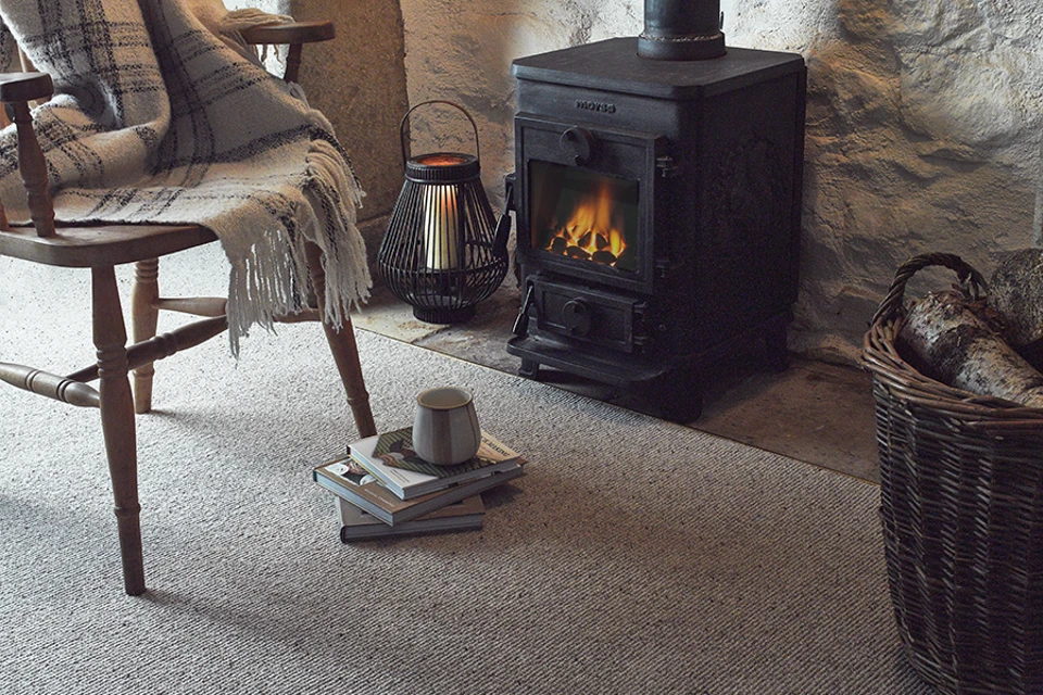 An example of Habitus Croft Soya from Ulster Carpets in a home setting.