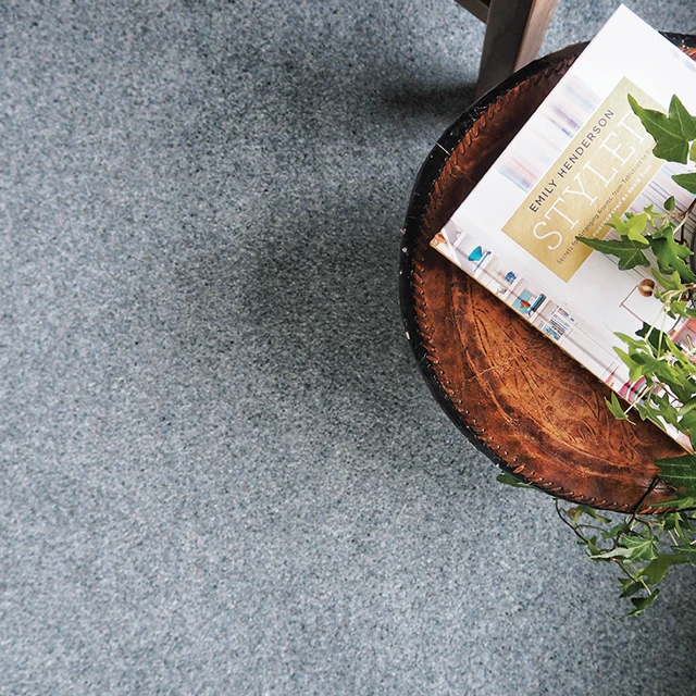 An example of York Wilton Chambray from Ulster Carpets in a room setting