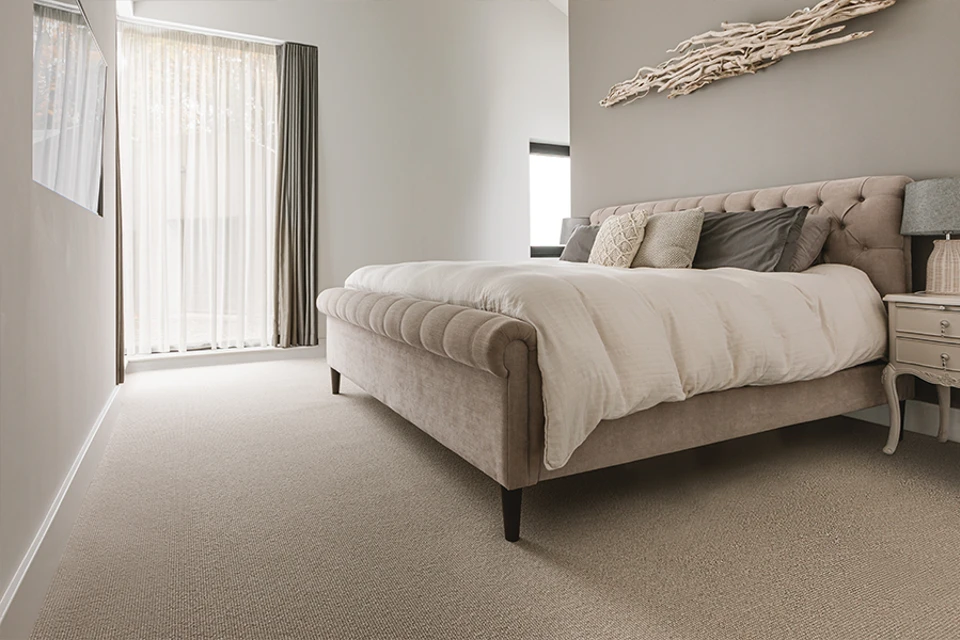 An example of Open Spaces Queenstown Seedpod from Ulster Carpets in a home setting.