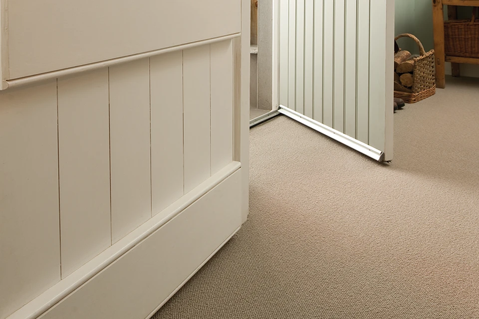 An example of Open Spaces Auckland Mortar from Ulster Carpets in a home setting.