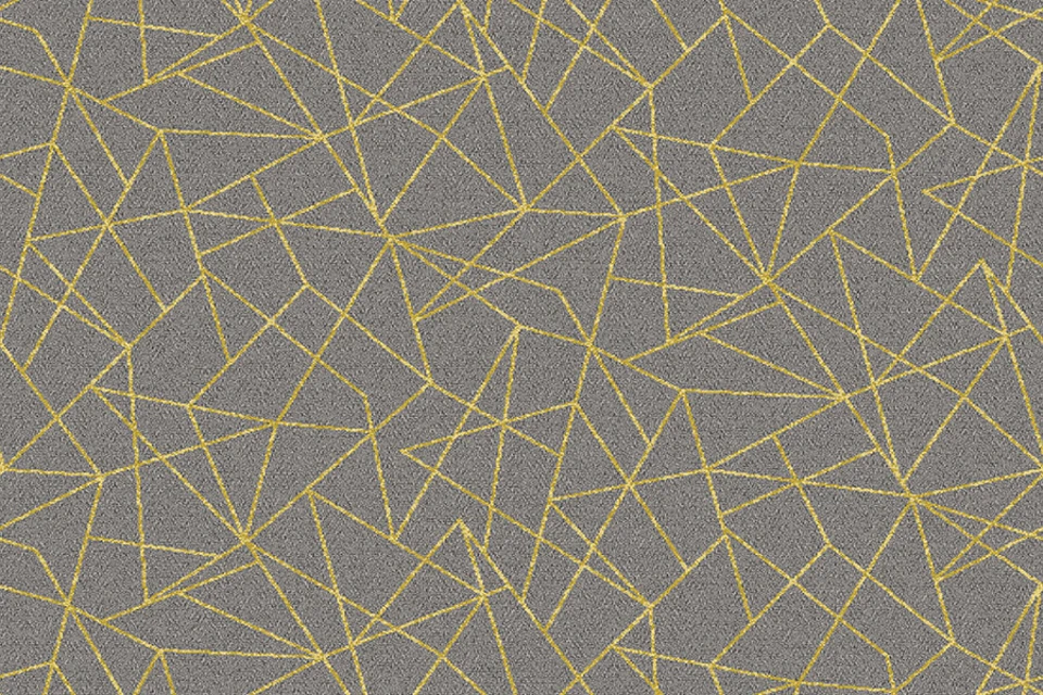 A swatch of Vescent Linea Citrine from Ulster Carpets