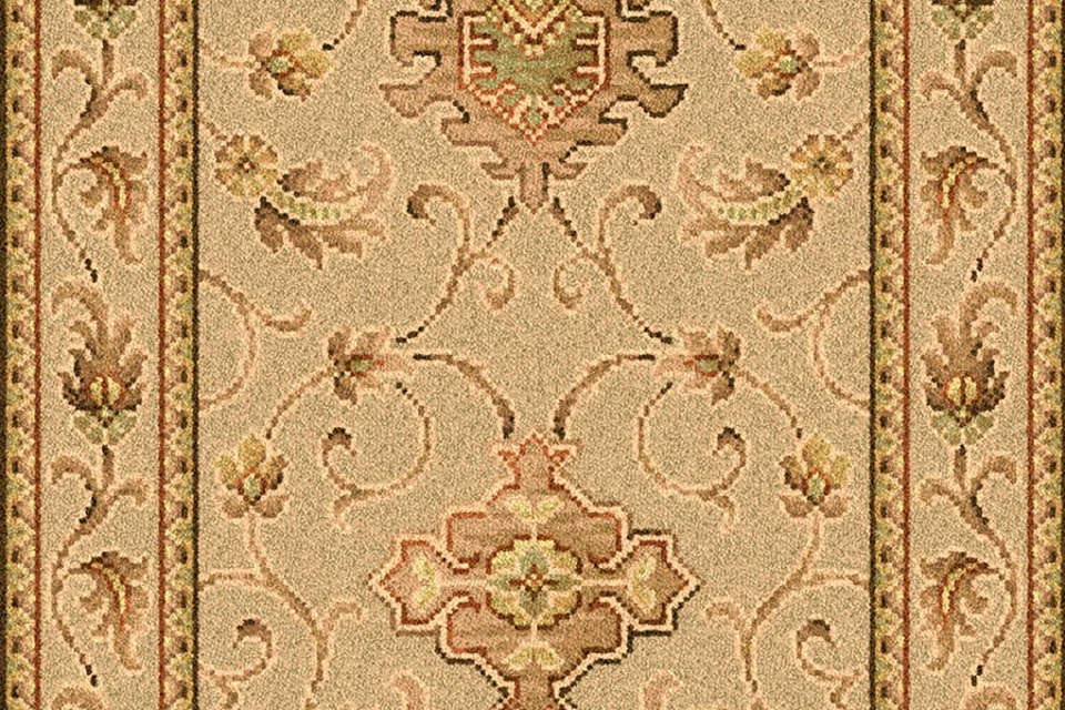 A swatch of Anatolia Runner Tunis from Ulster Carpets