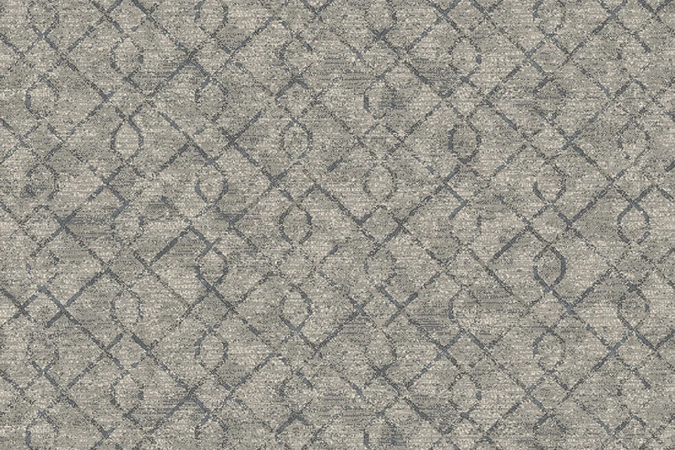 A swatch of Vescent Nexus Pewter from Ulster Carpets
