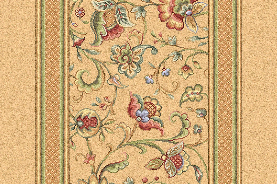 A swatch of a Glenavy Hampton Court Runner from Ulster Carpets