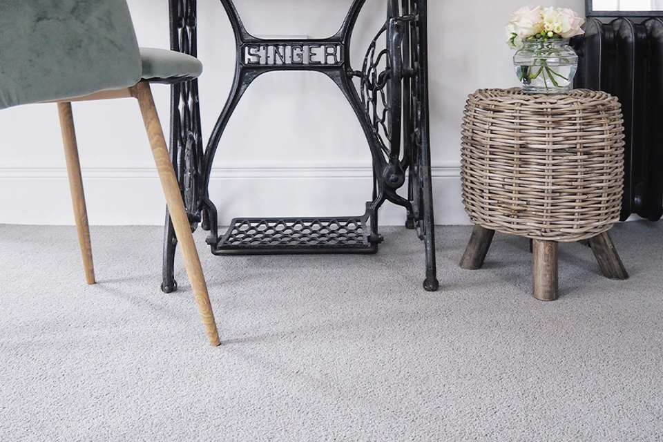 An example of York Wilton Mockingbird from Ulster Carpets in a home setting