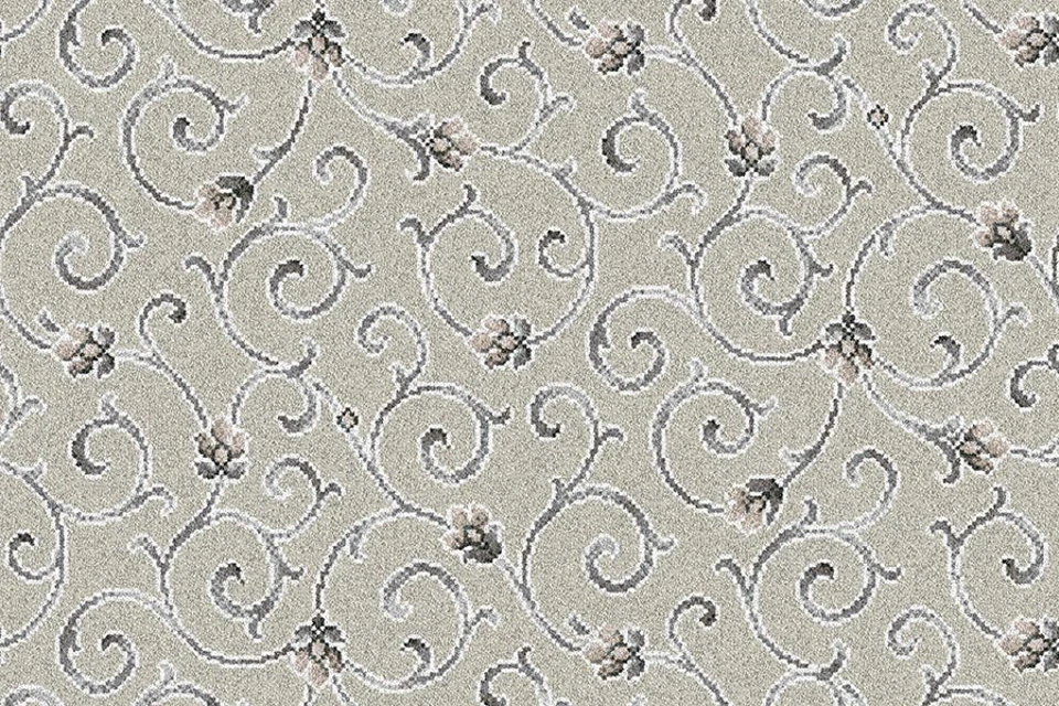 A swatch of Anatolia Scroll Bedouin from Ulster Carpets