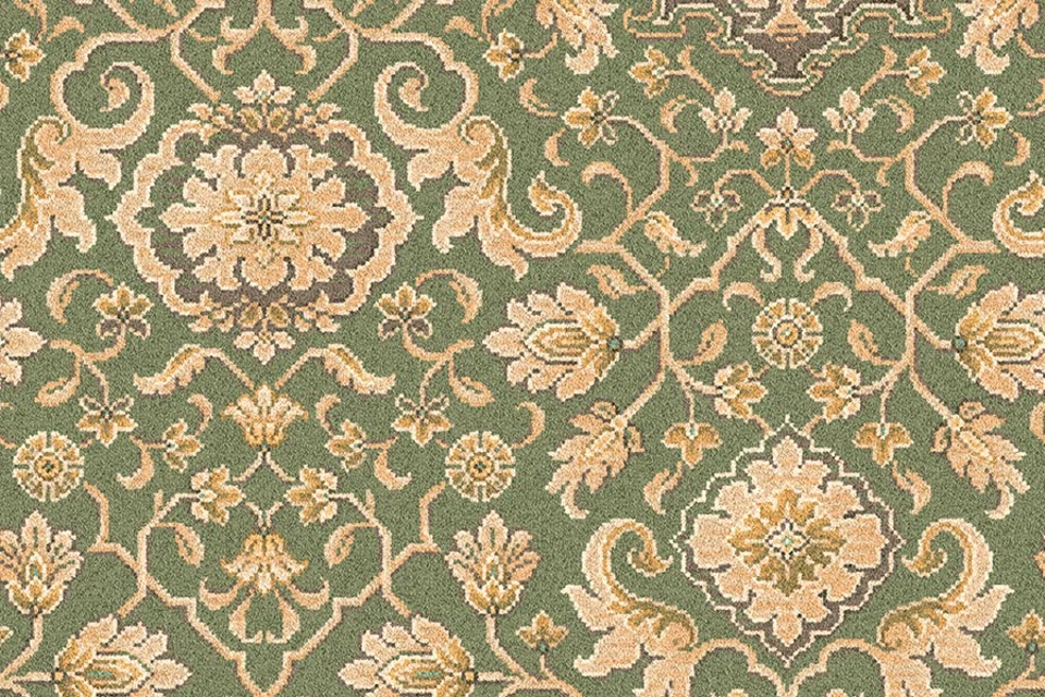 A swatch of Anatolia Shirvan Oasis from Ulster Carpets