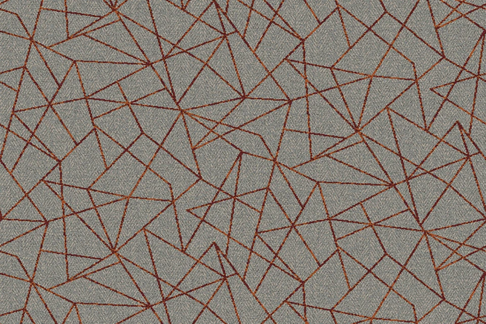 A swatch of Vescent Linea Ignis from Ulster Carpets